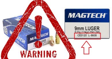 BIZTONSÁGI FIGYELMEZTETÉS ÉS ÖNKÉNTES TERMÉKVISSZAHÍVÁS! Magtech 9×19 – CE0120 / L-8609 BIZTONSÁGI FIGYELMEZTETÉS ÉS ÖNKÉNTES TERMÉKVISSZAHÍVÁS! Magtech 9×19 – CE0120 / L-8609