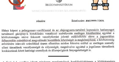 BM: továbbra is az értelmetlen közterületi PAPRIKASPRAY-TILTÁS MELLETT! BM: továbbra is az értelmetlen közterületi PAPRIKASPRAY-TILTÁS MELLETT!