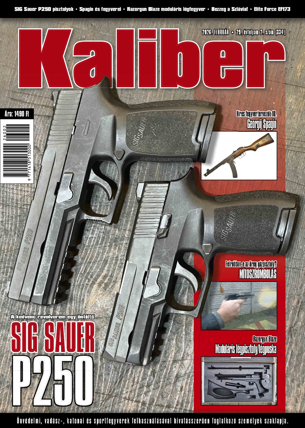 Kaliber Magazin 2026. február (334.)